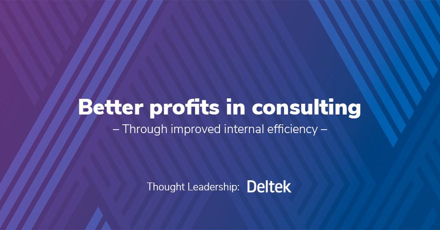 Growing consulting profitability through improved internal efficiency