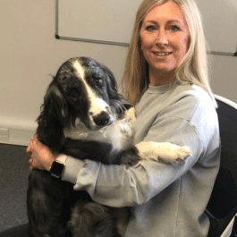 Louise and Otis in the office