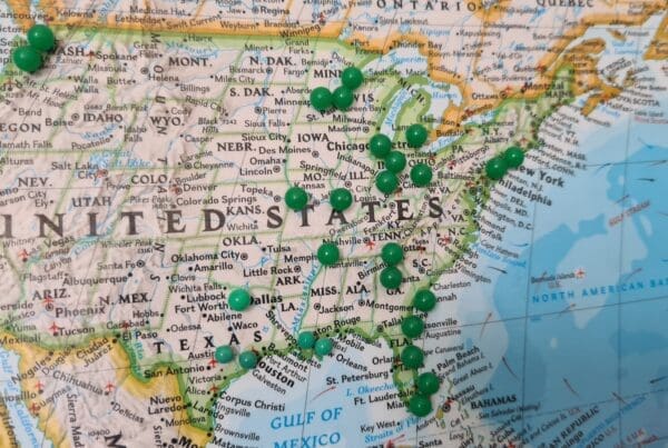 yellow green and white map