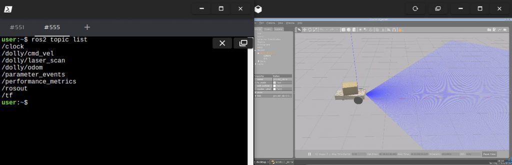 Exploring ROS2 with wheeled robot – #2 – How to subscribe to ROS2 laser scan topic